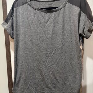 Avia Gray and Black Short Sleeve Raglan Tee